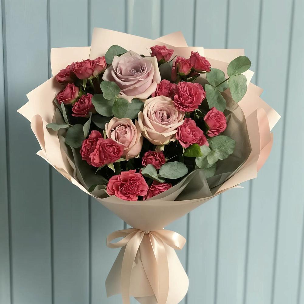 Букет цветов из: Гвоздики и Розы в Новочебоксарске
