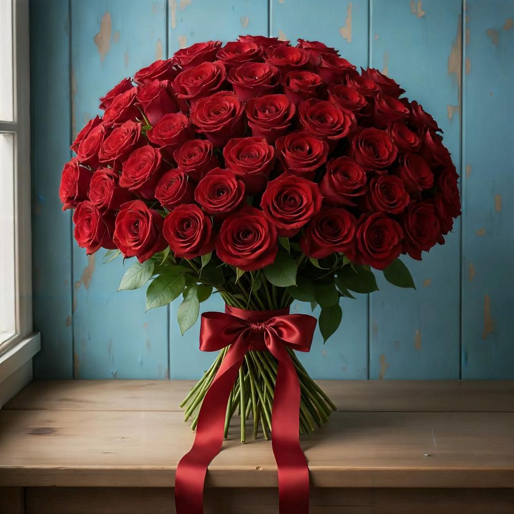 Букет Красные розы Блэк Меджик в Новочебоксарске