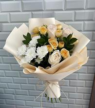 Букет цветов из:  Розы и Хризантемы #REPLACE_PRED# Новочебоксарске