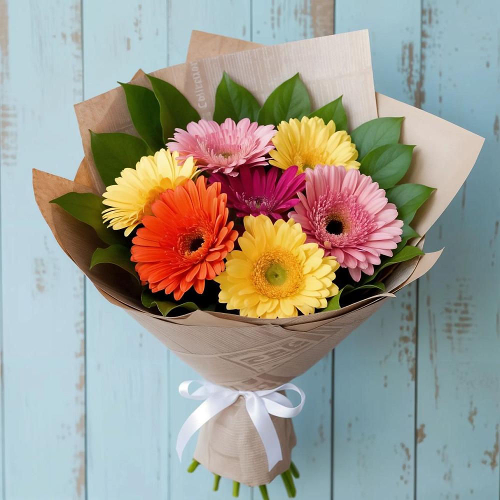 Букет цветов из: Герберы в Новочебоксарске