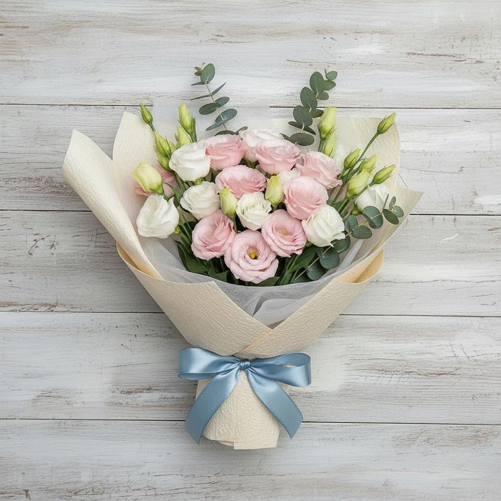 Букет цветов из: Лизиантусы в Новочебоксарске